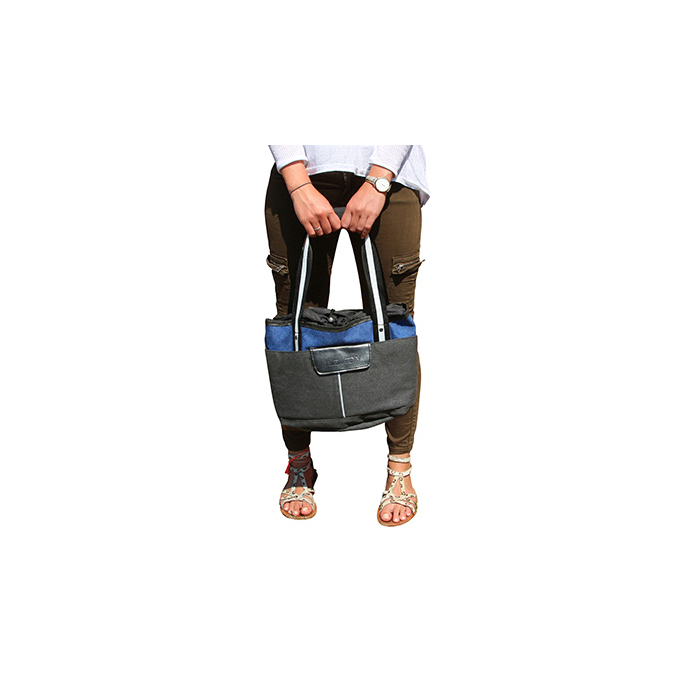 Panier avant toile jeans