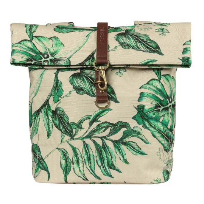 Sacoches arrières Basil Ever green pour vélo, fermeture boucle - Velonline