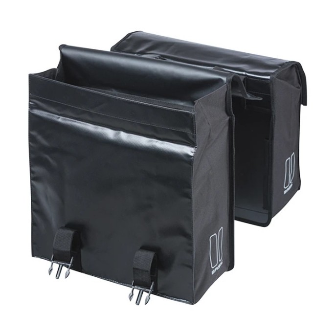 Sacoches arrieres Basil Urban Mik pour vélo, fermeture boucle - Velonline