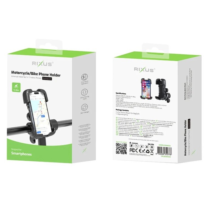 Support smartphone Rixus réglable 360