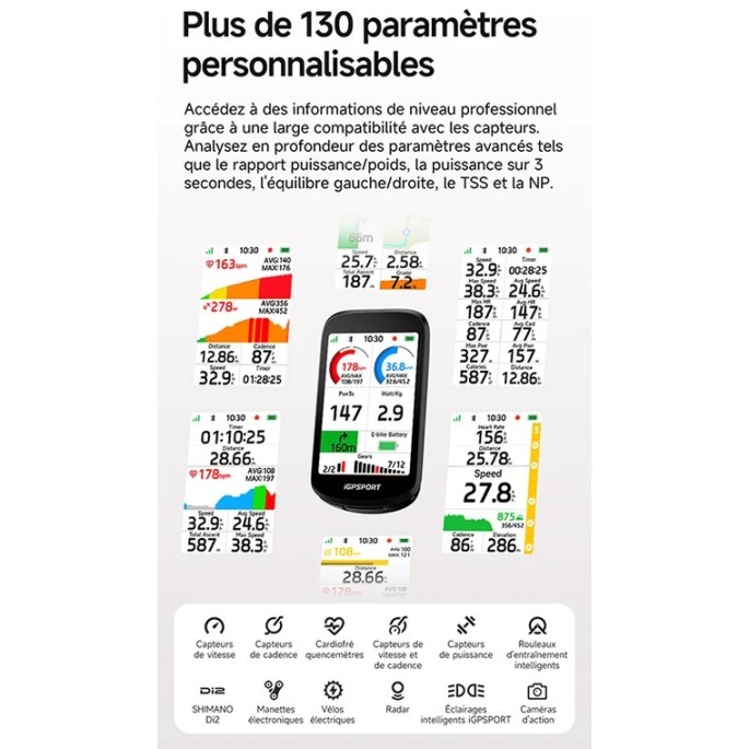 GPS / COMPTEUR iGPSPORT BSC500 COULEUR TACTILE 3,3"