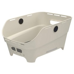 Panier arrière Basil Cento Neo MIK 2.0 blanc cassé 46 cm