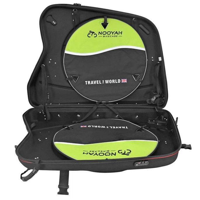 Valise de transport vélo thermoformée avec roulettes