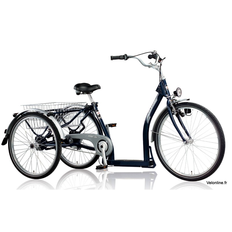 Tricycle adulte Pfiff Classic, velo femme homme, 24 a 26 pouces